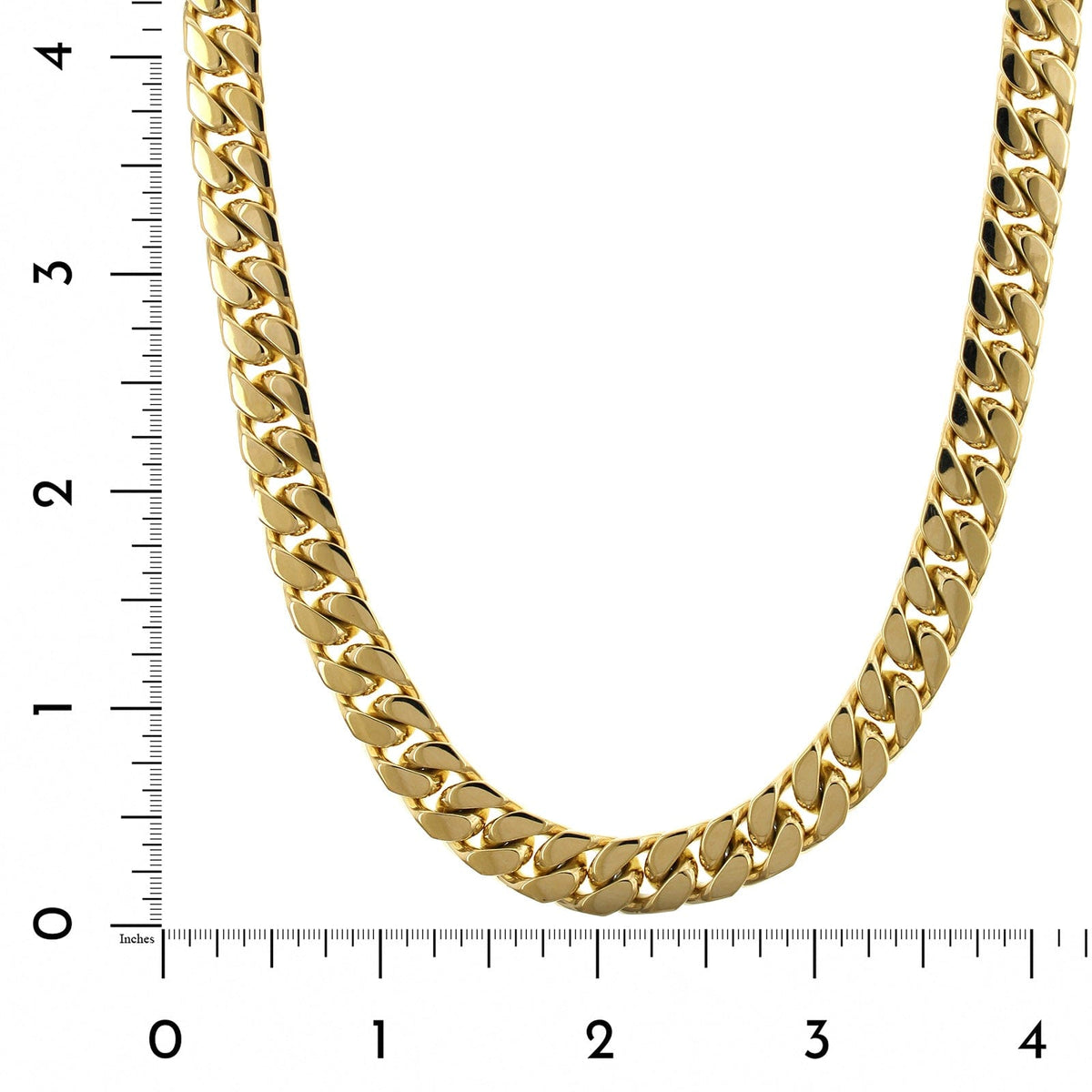 18K Yellow Gold Heavy Curb Chain