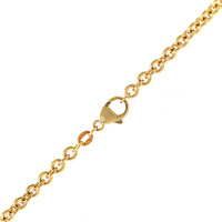 18K Yellow Gold Round Cable Chain Necklace
