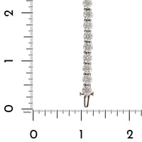 Platinum 4 Prong Diamond Tennis Bracelet