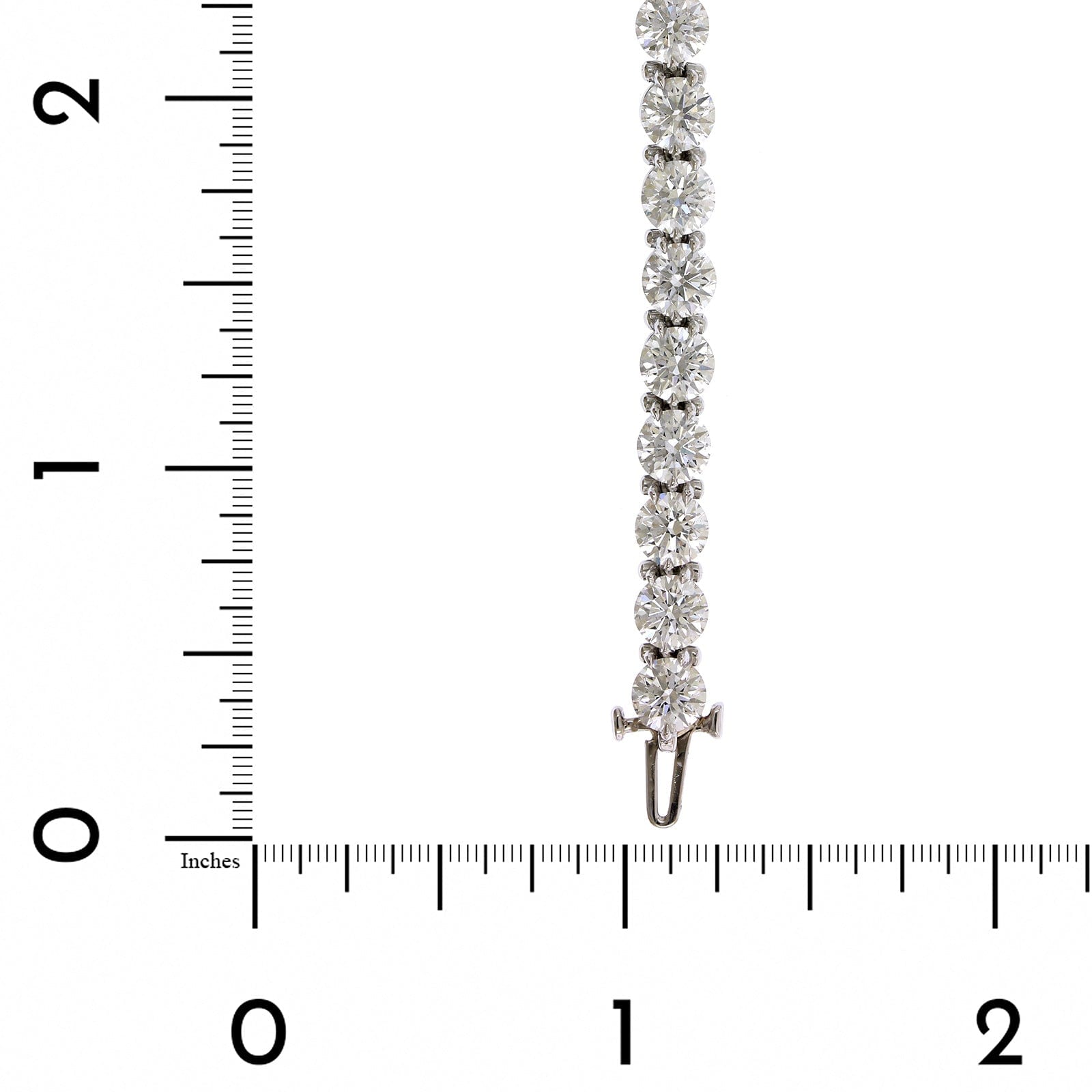 Platinum 4 Prong Diamond Tennis Bracelet