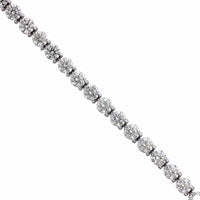 Platinum 4 Prong Diamond Tennis Bracelet