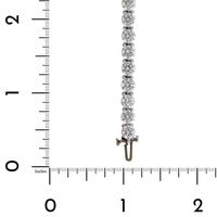 Platinum 4 Prong Diamond Tennis Bracelet