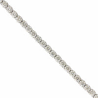 Platinum Handmade Wire Mounting Diamond Tennis Bracelet