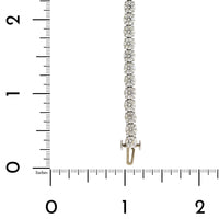 Platinum Handmade Wire Mounting Diamond Tennis Bracelet