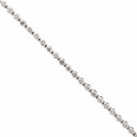 18K White Gold Single Prong Diamond Tennis Bracelet