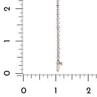 18K White Gold Single Prong Diamond Tennis Bracelet