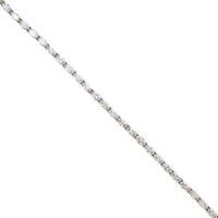 18K White Gold Oval Diamond Tennis Bracelet