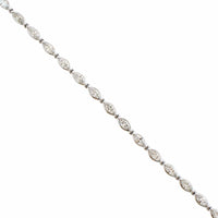 18K White Gold Marquise Diamond Tennis Bracelet