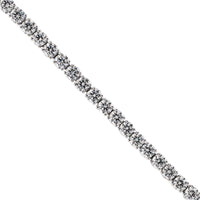 18K White Gold Prong Set Diamond Tennis Bracelet