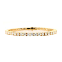 18K Yellow Gold Diamond Tennis Bracelet