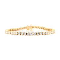 18K Yellow Gold Diamond Tennis Bracelet