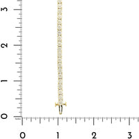 18K Yellow Gold Diamond Tennis Bracelet