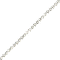 Platinum 4 Prong Diamond Tennis Bracelet