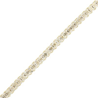 18K Yellow Gold 4 Prong Emerald Cut Diamond Tennis Bracelet