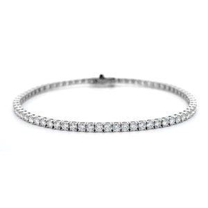 18K White Gold Diamond Tennis Bracelet