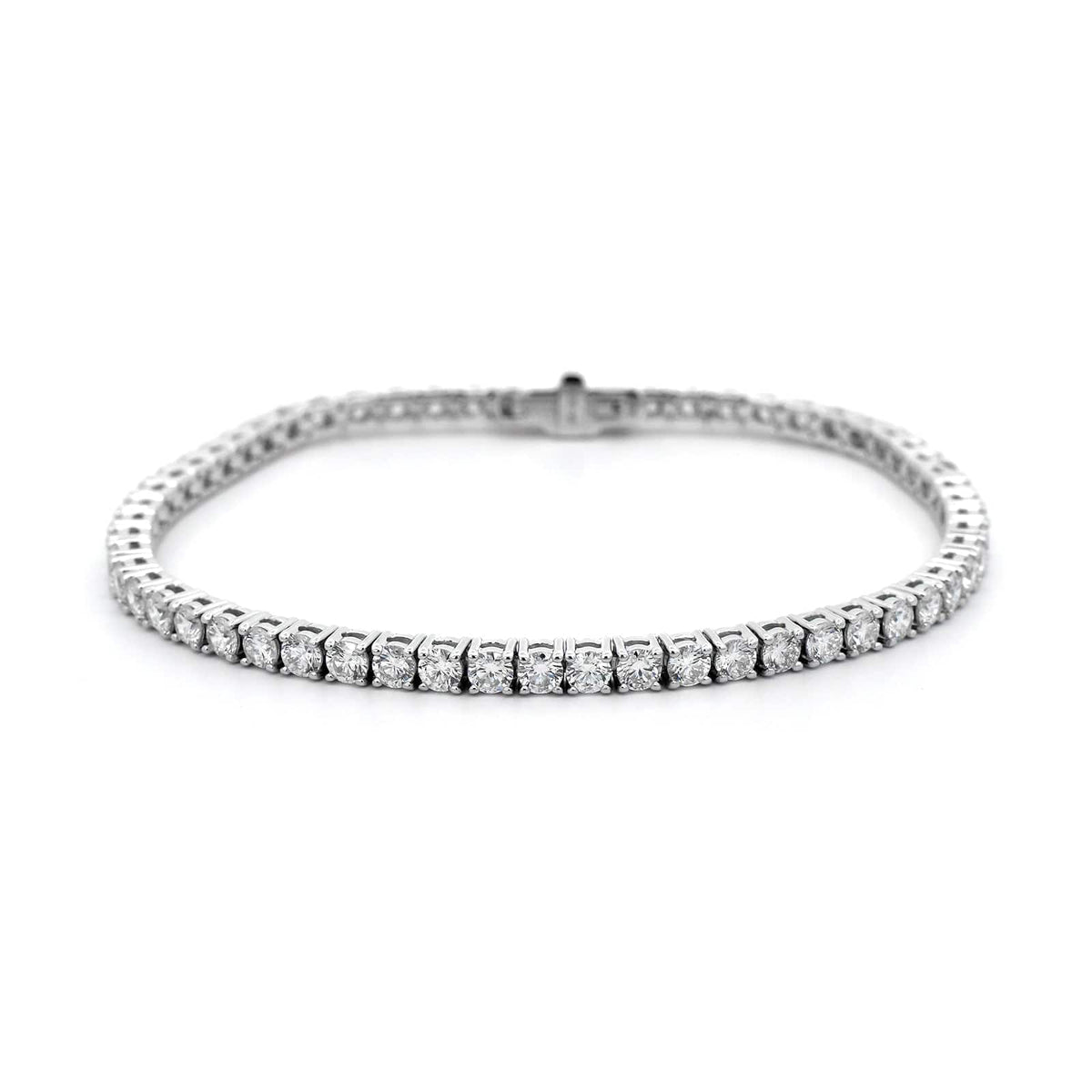 18K White Gold Diamond Tennis Bracelet