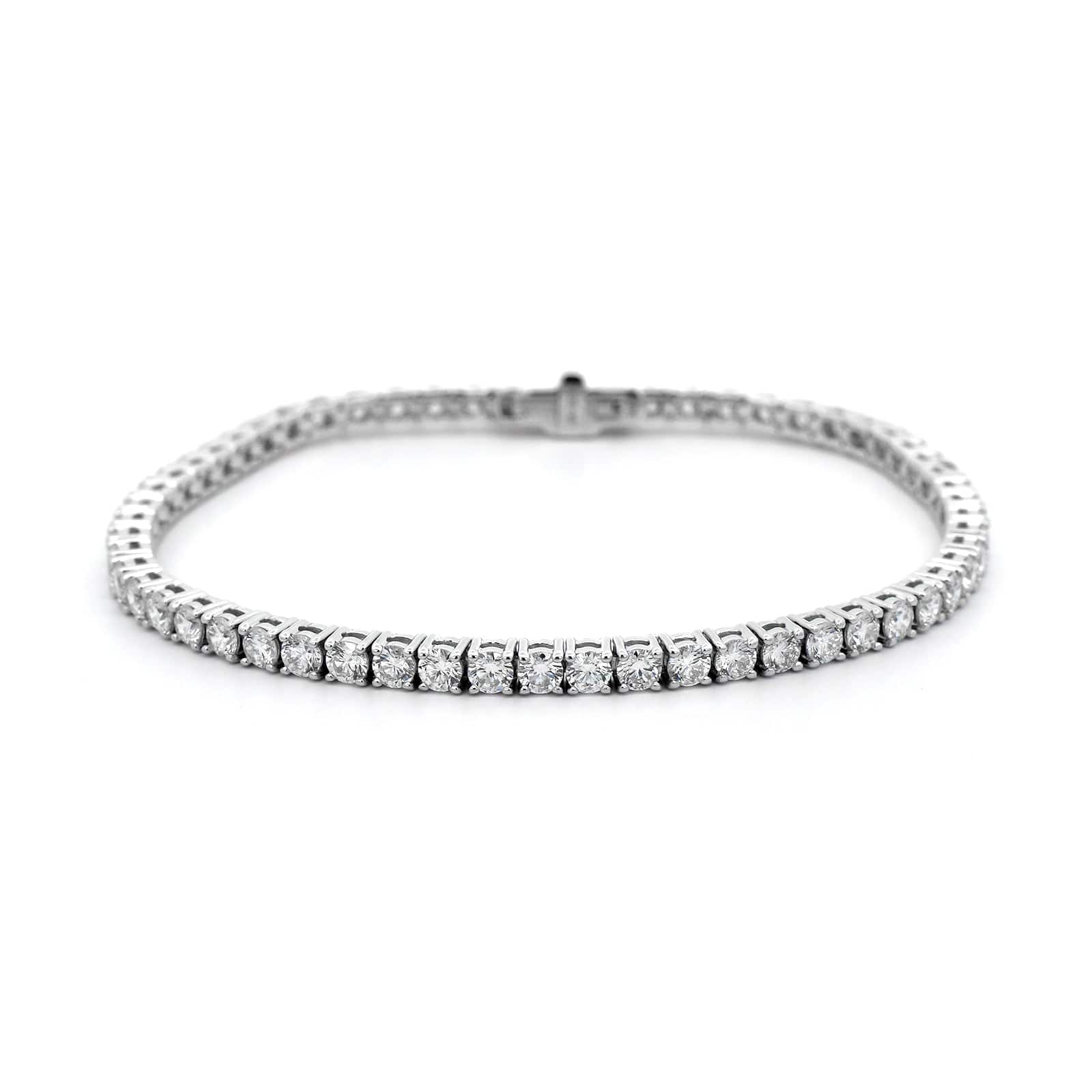 18K White Gold Diamond Tennis Bracelet