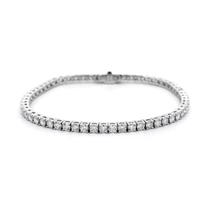 18K White Gold Diamond Tennis Bracelet