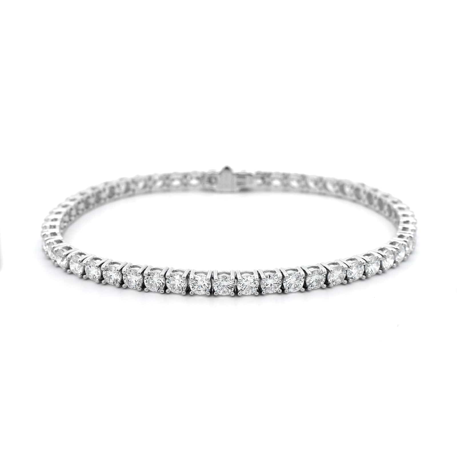 18K White Gold Diamond Tennis Bracelet