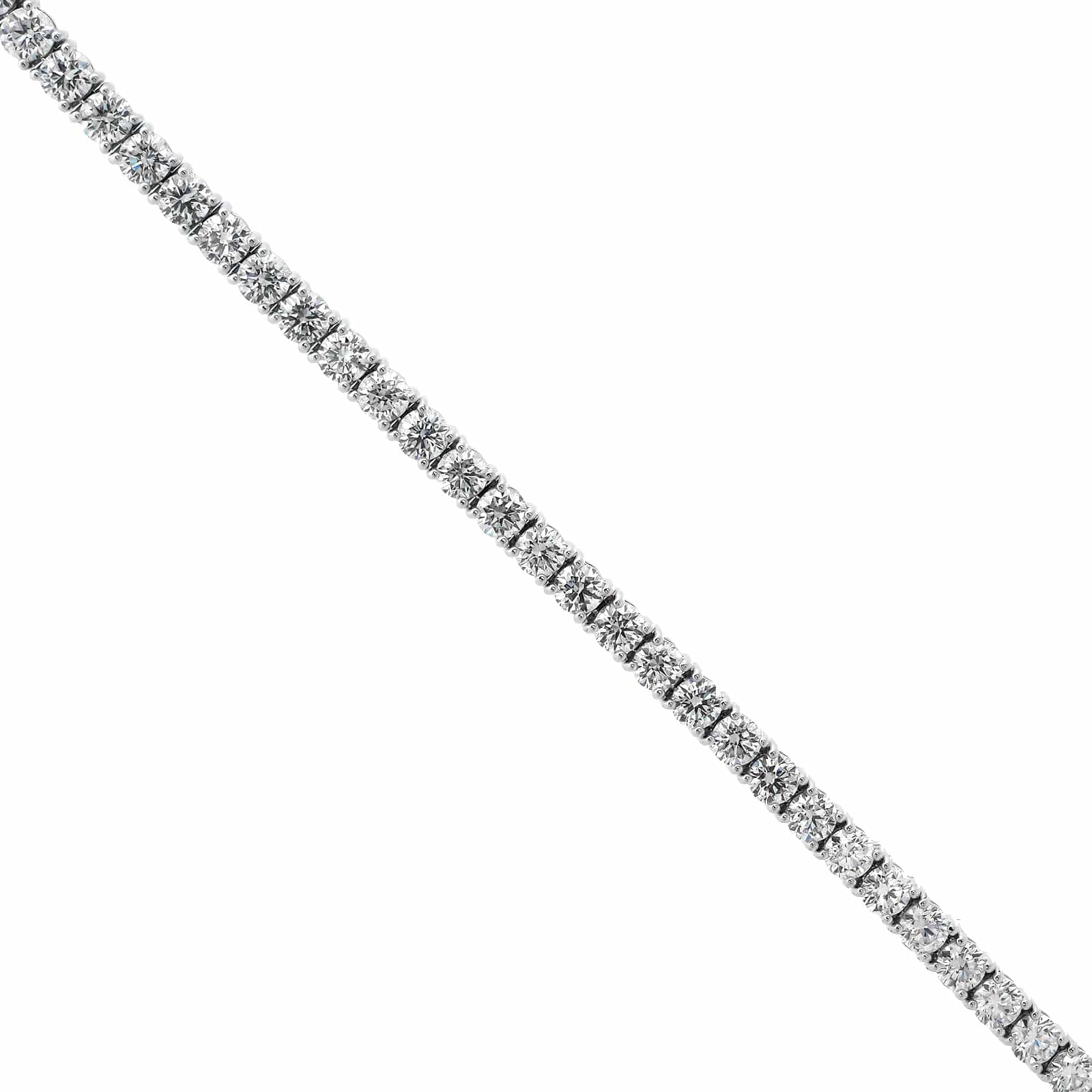 18K White Gold Diamond Tennis Bracelet