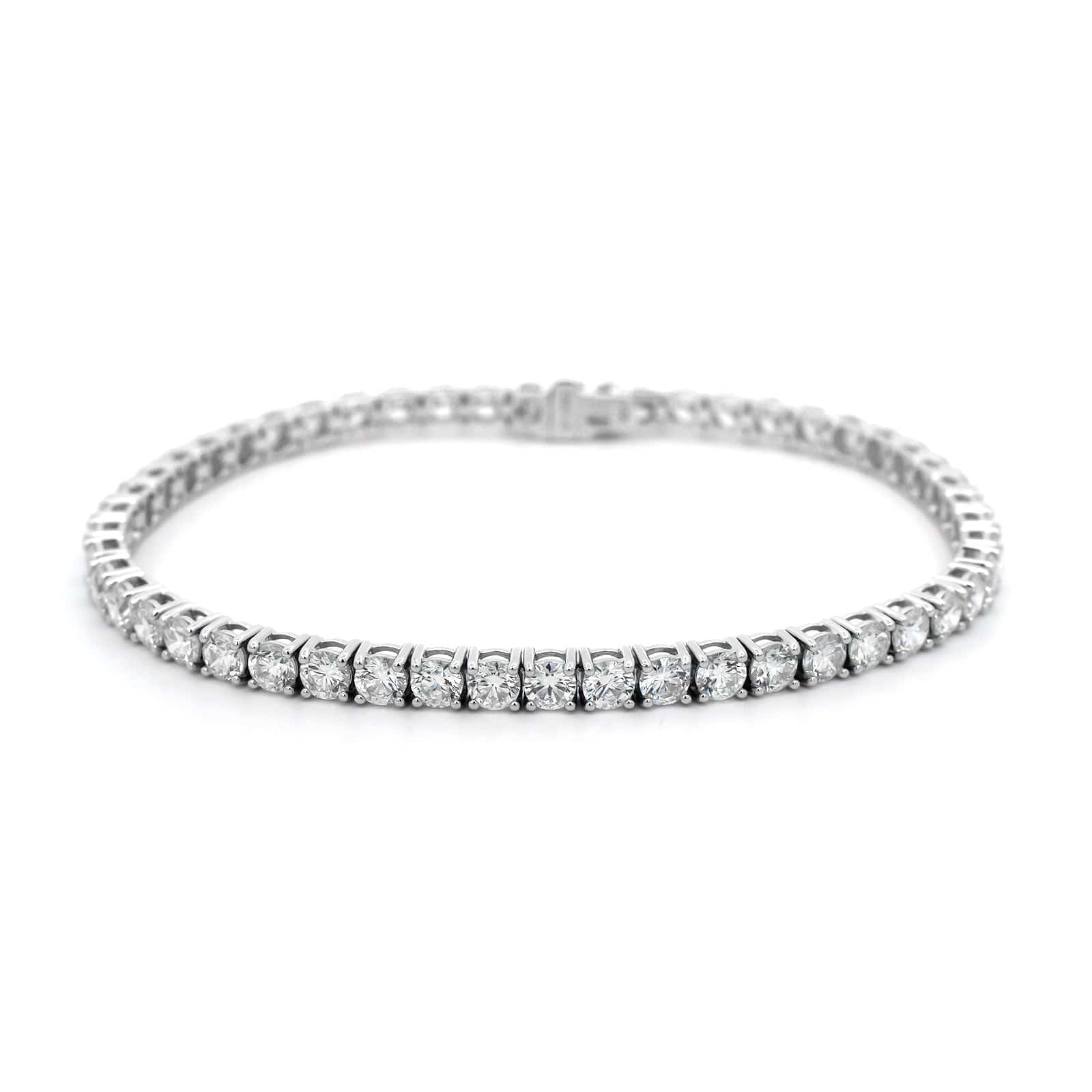 18K White Gold Diamond Tennis Bracelet