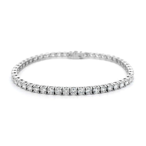 18K White Gold Diamond Tennis Bracelet