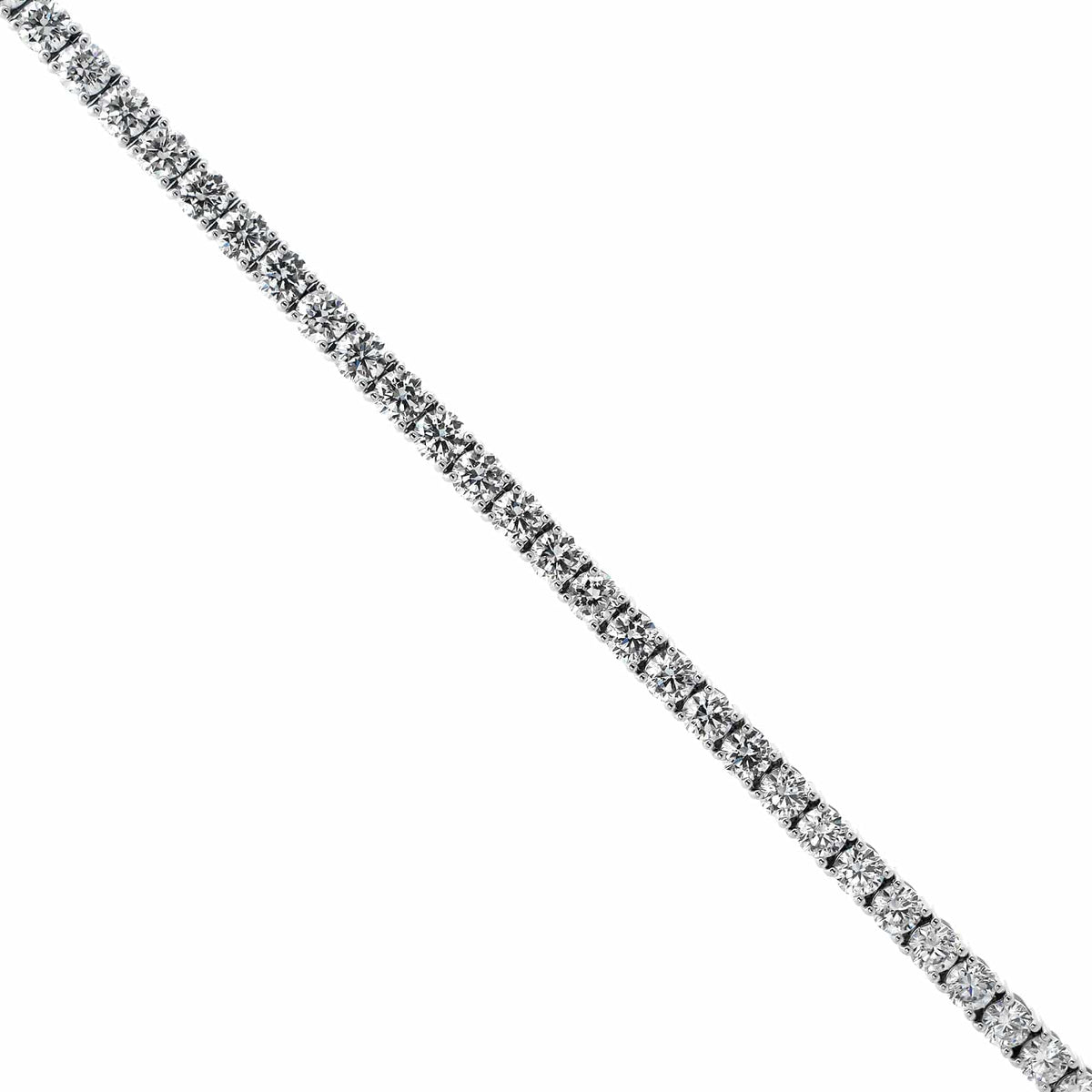 18K White Gold Diamond Tennis Bracelet