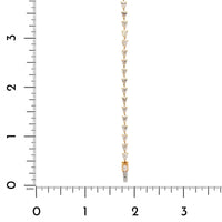 18K Yellow Gold Pear Shaped Diamond Tennis Bracelet