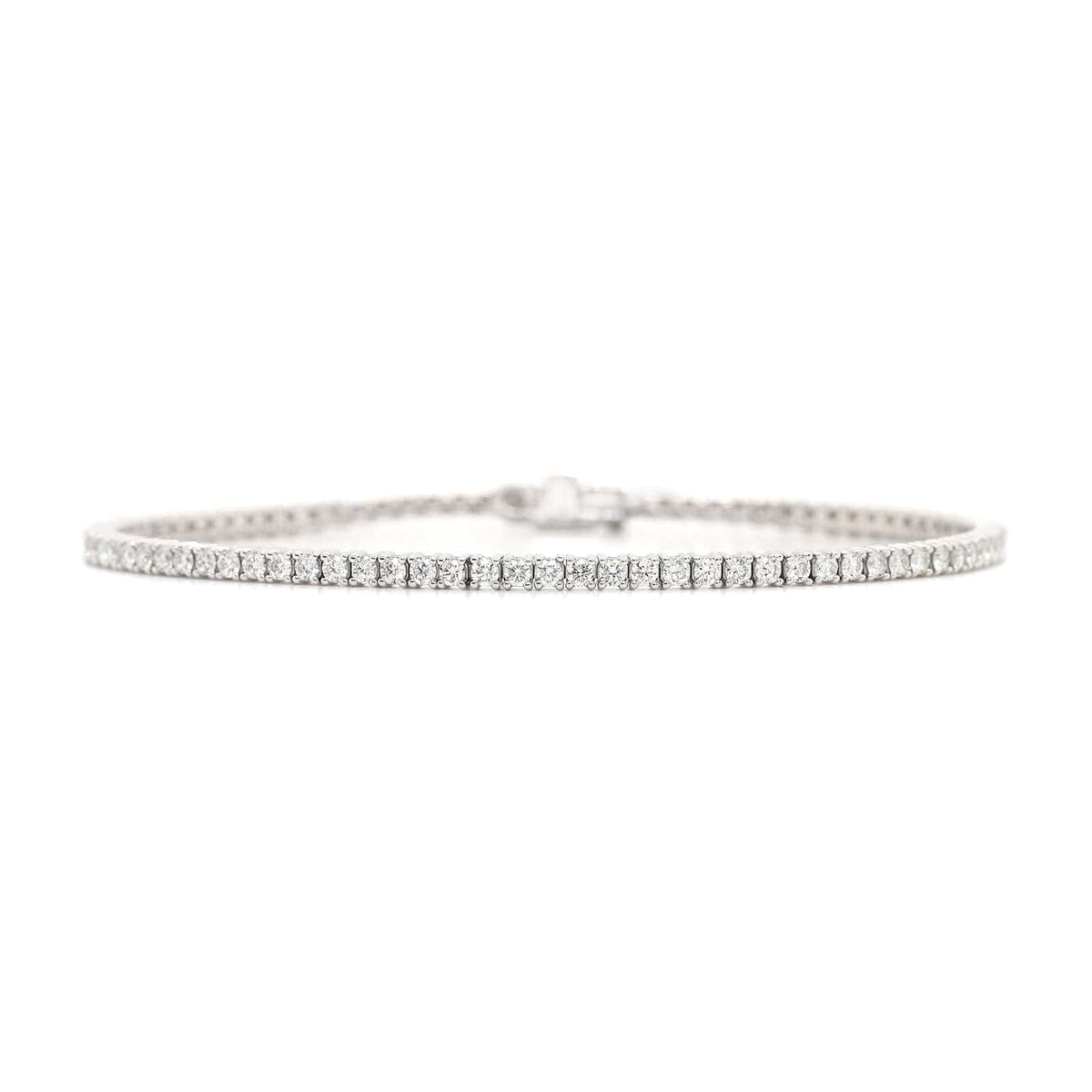 18K White Gold Diamond Tennis Bracelet
