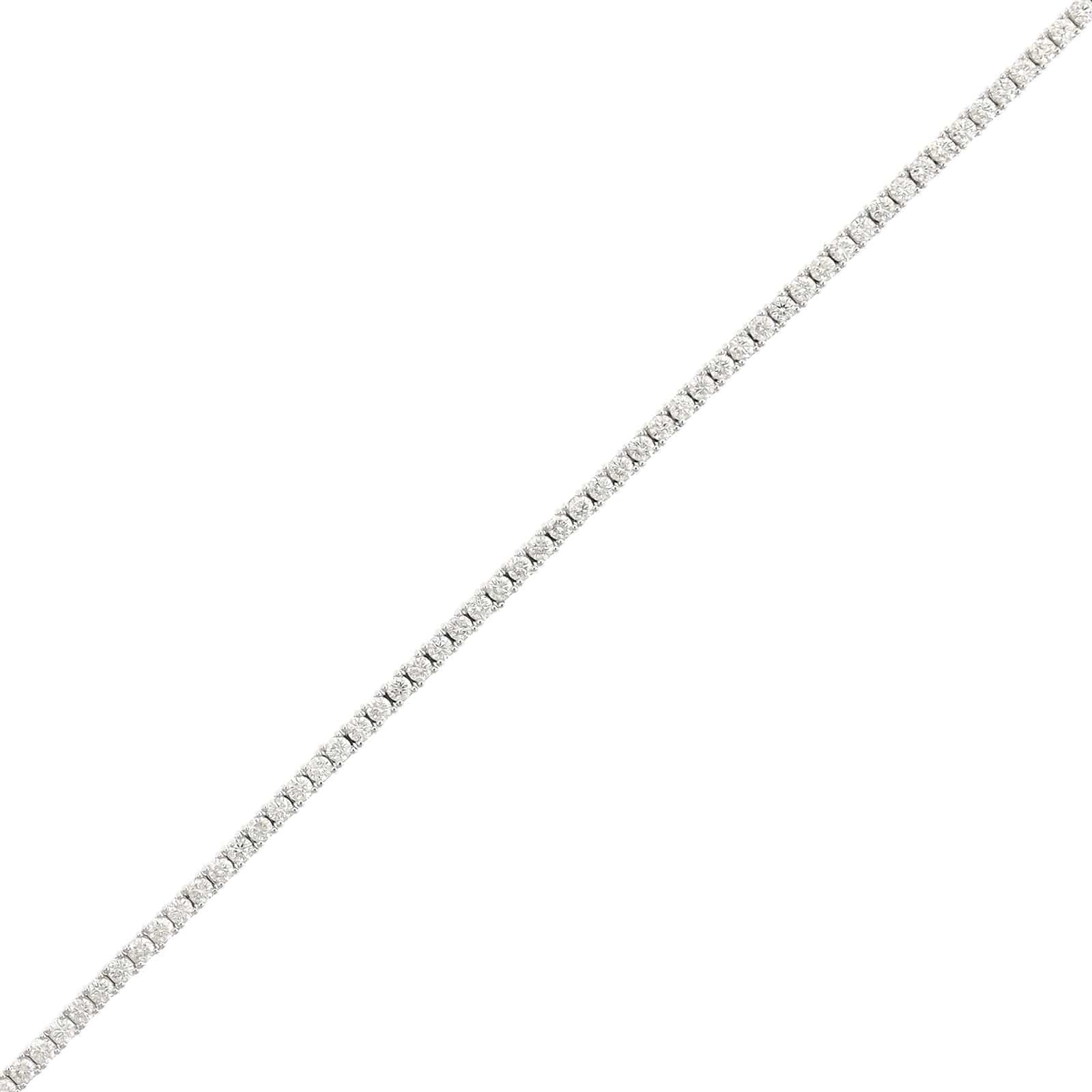18K White Gold Diamond Tennis Bracelet