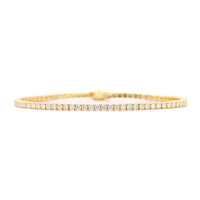18K Yellow Gold Diamond Tennis Bracelet