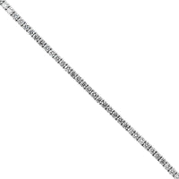 18K White Gold Four Prong Round Diamond Tennis Bracelet