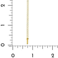 18K Yellow Gold 4 Prong Diamond Tennis Bracelet