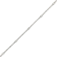 14K White Gold 4 Prong Diamond Tennis Bracelet