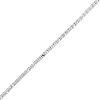 18K White Gold Four Prong Round Diamond Tennis Bracelet