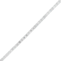18K White Gold Round Diamond Tennis Bracelet