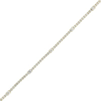 18K Yellow Gold Classic Round Diamond Tennis Bracelet