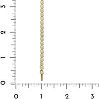 18K Yellow Gold Round Diamond Tennis Bracelet