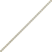 18K Yellow Gold Round 5CTW Diamond Tennis Bracelet