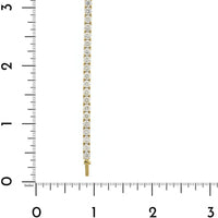 18K Yellow Gold Round 7CTW Diamond Tennis Bracelet