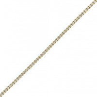 14K Yellow Gold Four Prong Round Diamond Tennis Bracelet