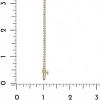 14K Yellow Gold Four Prong Round Diamond Tennis Bracelet