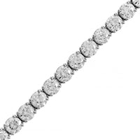 18K White Gold Round Diamond Tennis Bracelet