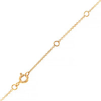 14K Yellow Gold Round White Topaz and Diamond Halo Pendant Necklace