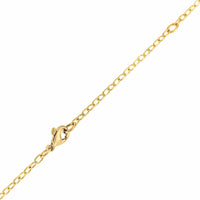 18K Yellow Gold Bezel Set Emerald Cut Imperial Topaz Pendant Necklace