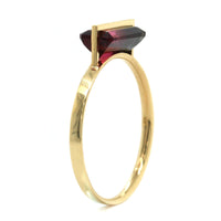 18K Yellow Gold Bi-Color Tourmaline Ring