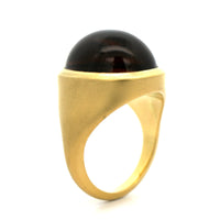 18K Yellow Gold Fancy Brown Tourmaline Ring