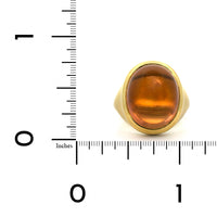 18K Yellow Gold Fancy Brown Tourmaline Ring