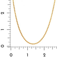 18K Yellow Gold Pallina Bead Chain Necklace