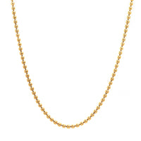 18K Yellow Gold Pallina Bead Chain Necklace